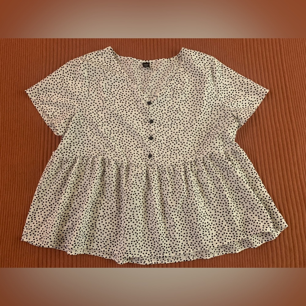SHEIN Curve 1X Women’s Babydoll Blouse